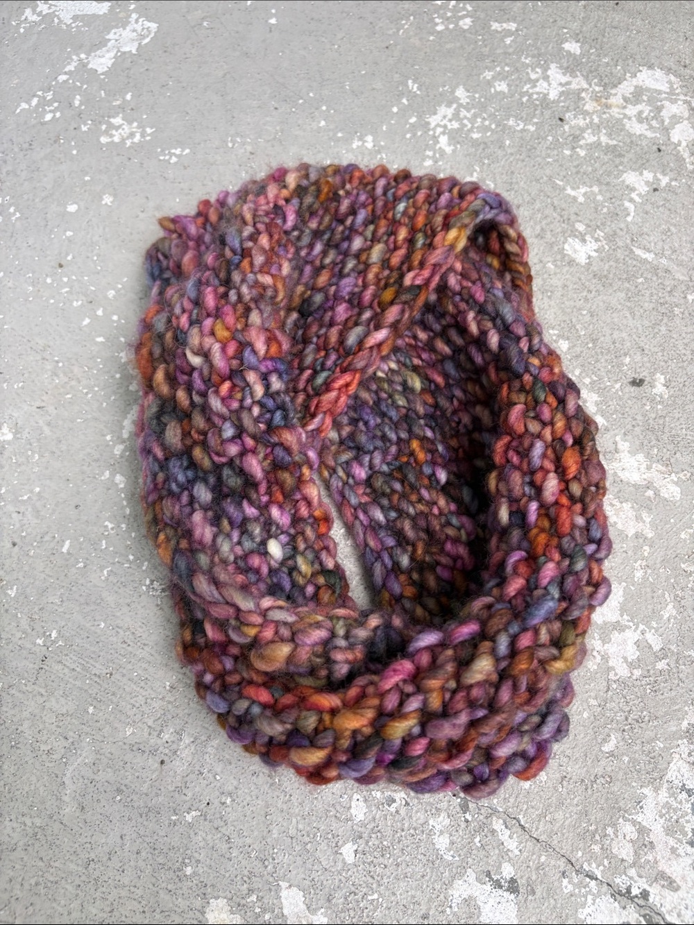 Multicolor infinity scarf